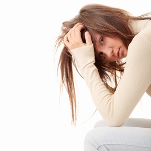 Sad Woman - hormone imbalance treatment in charlotte