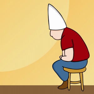 Person Sitting In Chair With Dunce Cap - hormone imbalance treatment in charlotte