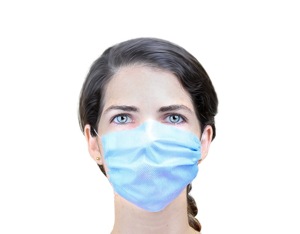 Woman With Mask - charlotte infection testing