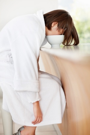 Woman Sleeping In Food Bowl - charlotte hormone imbalance treatment