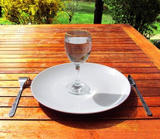 Water Glass On Plate - charlotte functional wellness