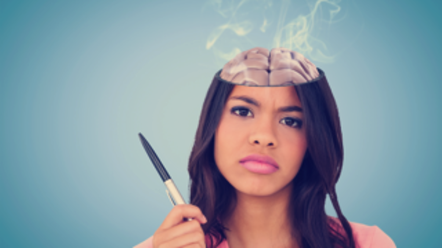 Woman With Smoking Brain - charlotte hormone imbalance treatment